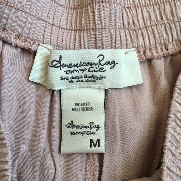 American Rag pink jogger pants with rose | Size Medium - Picture 5 of 7